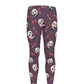 Cute Panda Cupid Valentine Pattern Print Men's Leggings