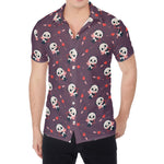 Cute Panda Cupid Valentine Pattern Print Men's Shirt