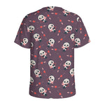 Cute Panda Cupid Valentine Pattern Print Men's Sports T-Shirt