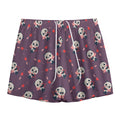 Cute Panda Cupid Valentine Pattern Print Mesh Shorts