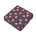 Cute Panda Cupid Valentine Pattern Print Outdoor Seat Cushion Cover