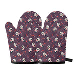 Cute Panda Cupid Valentine Pattern Print Oven Mitts