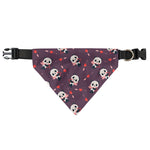 Cute Panda Cupid Valentine Pattern Print Over The Collar Dog Bandana