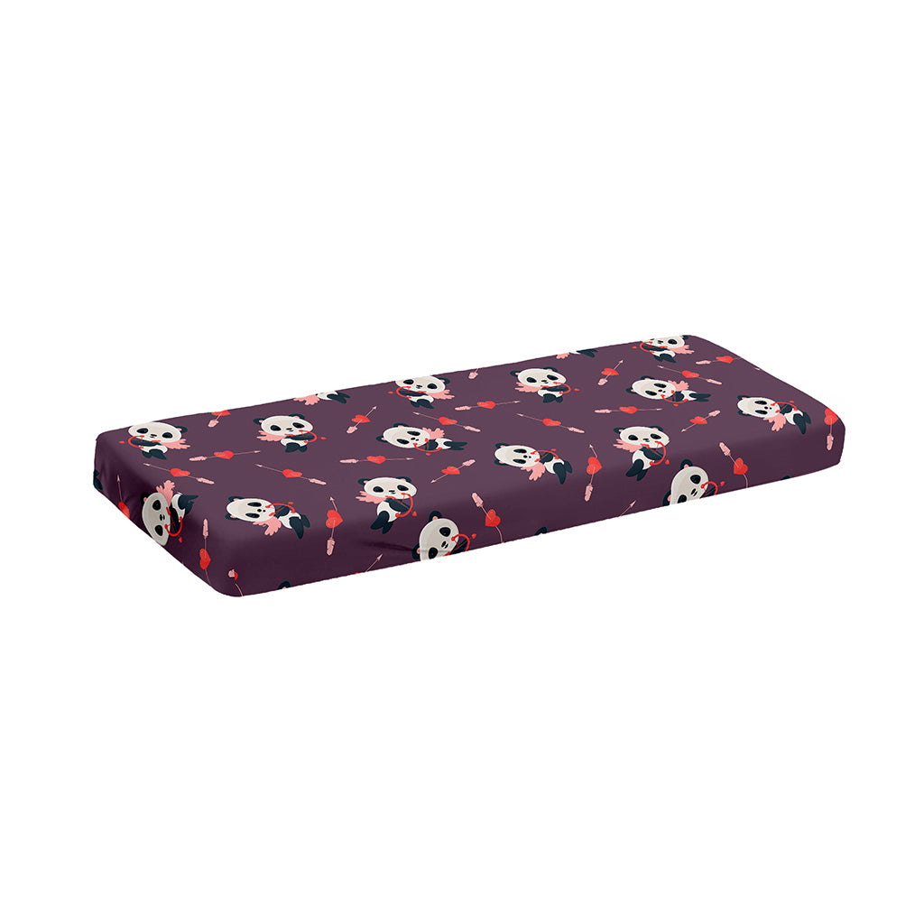 Cute Panda Cupid Valentine Pattern Print Piano Keyboard Cover