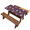 Cute Panda Cupid Valentine Pattern Print Picnic Table Cover