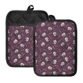 Cute Panda Cupid Valentine Pattern Print Pot Holders With Pocket