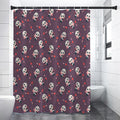 Cute Panda Cupid Valentine Pattern Print Premium Shower Curtain