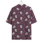 Cute Panda Cupid Valentine Pattern Print Rayon Hawaiian Shirt