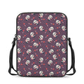 Cute Panda Cupid Valentine Pattern Print Rectangular Crossbody Bag