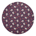Cute Panda Cupid Valentine Pattern Print Round Blanket
