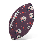 Cute Panda Cupid Valentine Pattern Print Rugby Ball