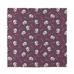 Cute Panda Cupid Valentine Pattern Print Silk Bandana