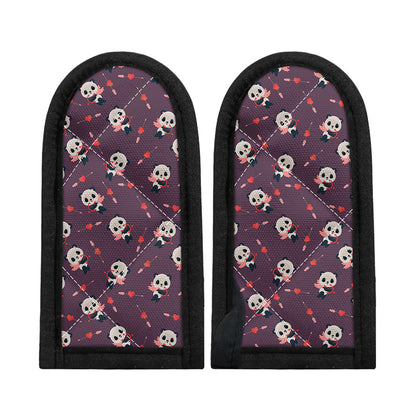 Cute Panda Cupid Valentine Pattern Print Skillet Handle Cover