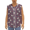 Cute Panda Cupid Valentine Pattern Print Sleeveless Baseball Jersey