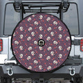 Cute Panda Cupid Valentine Pattern Print Tire Cover With Camera Hole