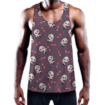 Cute Panda Cupid Valentine Pattern Print Training Tank Top