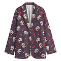 Cute Panda Cupid Valentine Pattern Print Women's Blazer