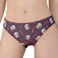 Cute Panda Cupid Valentine Pattern Print Women's Panties