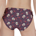 Cute Panda Cupid Valentine Pattern Print Women's Panties