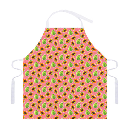 Cute Papaya Pattern Print Adjustable Apron