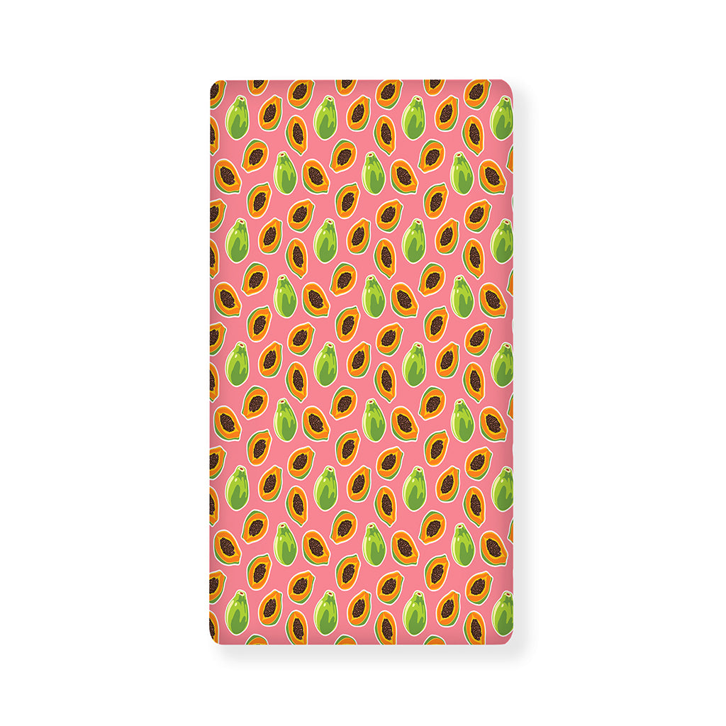 Cute Papaya Pattern Print Baby Crib Sheet