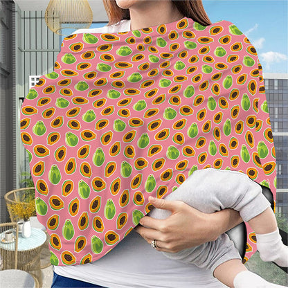 Cute Papaya Pattern Print Baby Seat Cover