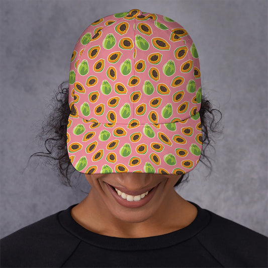 Cute Papaya Pattern Print Baseball Cap