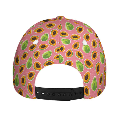 Cute Papaya Pattern Print Baseball Cap