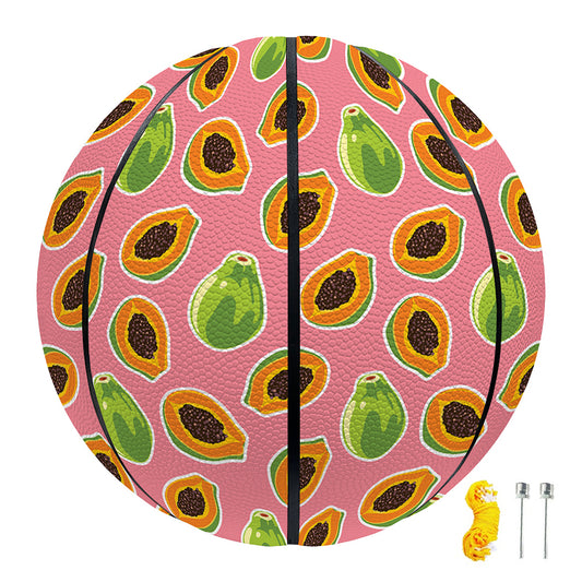 Cute Papaya Pattern Print Basketball