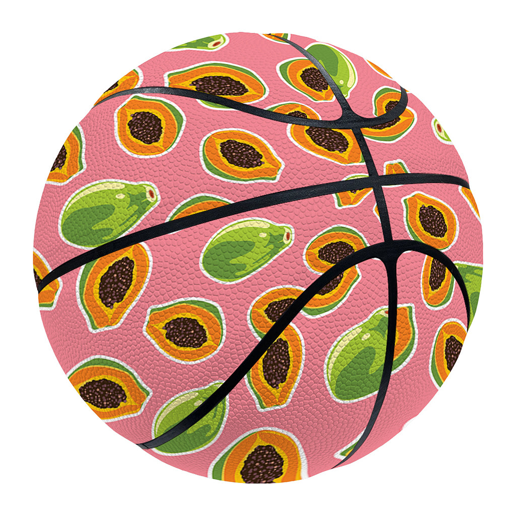 Cute Papaya Pattern Print Basketball
