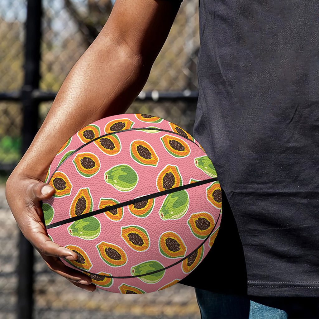 Cute Papaya Pattern Print Basketball