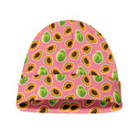 Cute Papaya Pattern Print Beanie