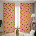 Cute Papaya Pattern Print Dimout Pencil Pleat Curtains