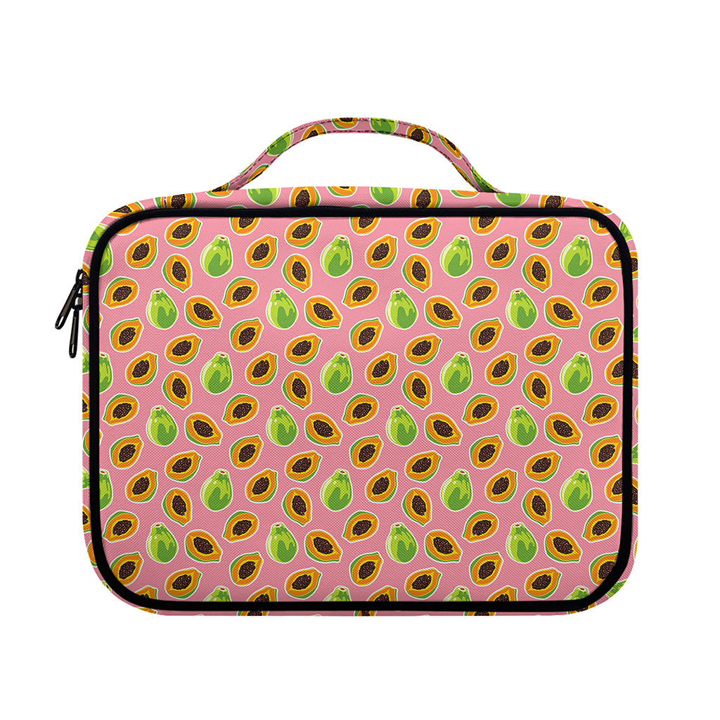 Cute Papaya Pattern Print Briefcase Bible Bag
