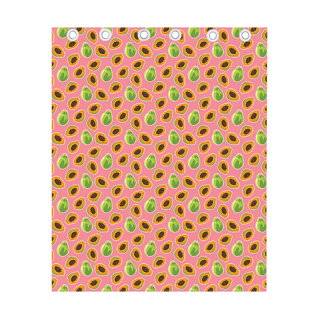 Cute Papaya Pattern Print Curtain