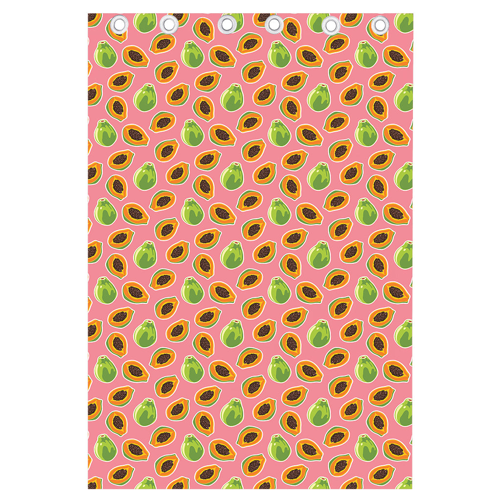 Cute Papaya Pattern Print Curtain