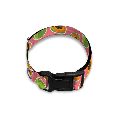 Cute Papaya Pattern Print Dog Collar