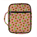 Cute Papaya Pattern Print Front Pocket Bible Bag