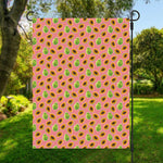 Cute Papaya Pattern Print Garden Flag