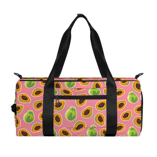 Cute Papaya Pattern Print Gym Bag