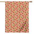 Cute Papaya Pattern Print House Flag