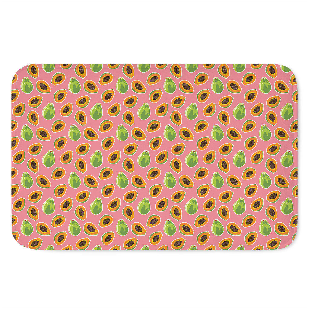 Cute Papaya Pattern Print Indoor Door Mat