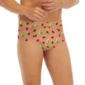 Cute Papaya Pattern Print Men's Briefs