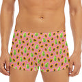 Cute Papaya Pattern Print Men's Short Boxer Briefs