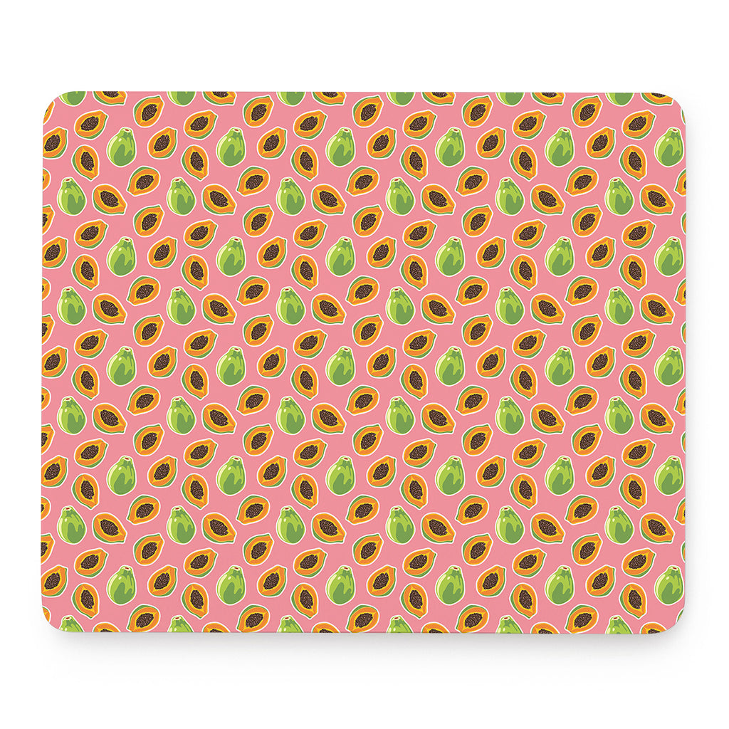 Cute Papaya Pattern Print Mouse Pad
