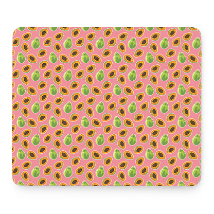 Cute Papaya Pattern Print Mouse Pad