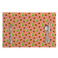 Cute Papaya Pattern Print Placemat