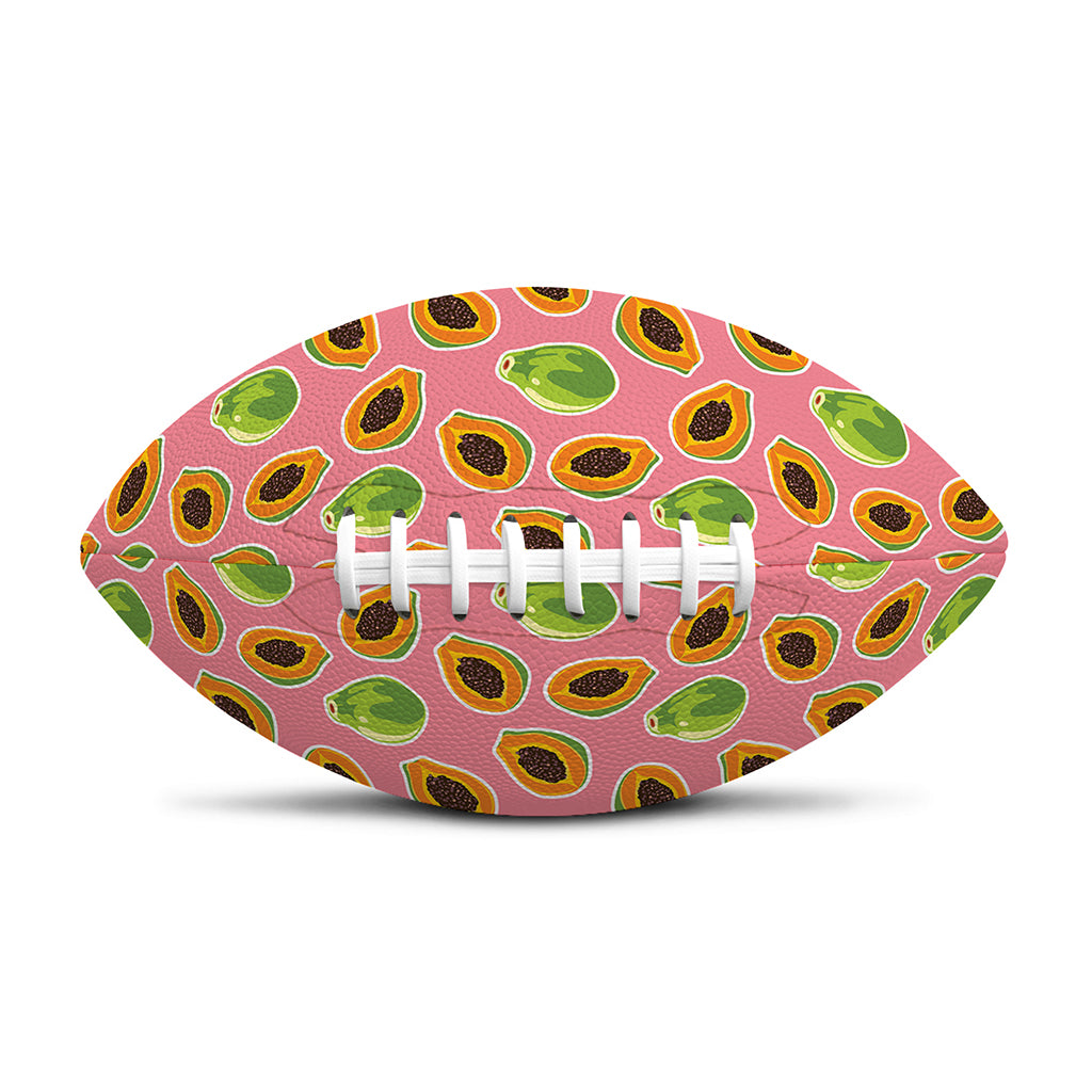 Cute Papaya Pattern Print Rugby Ball