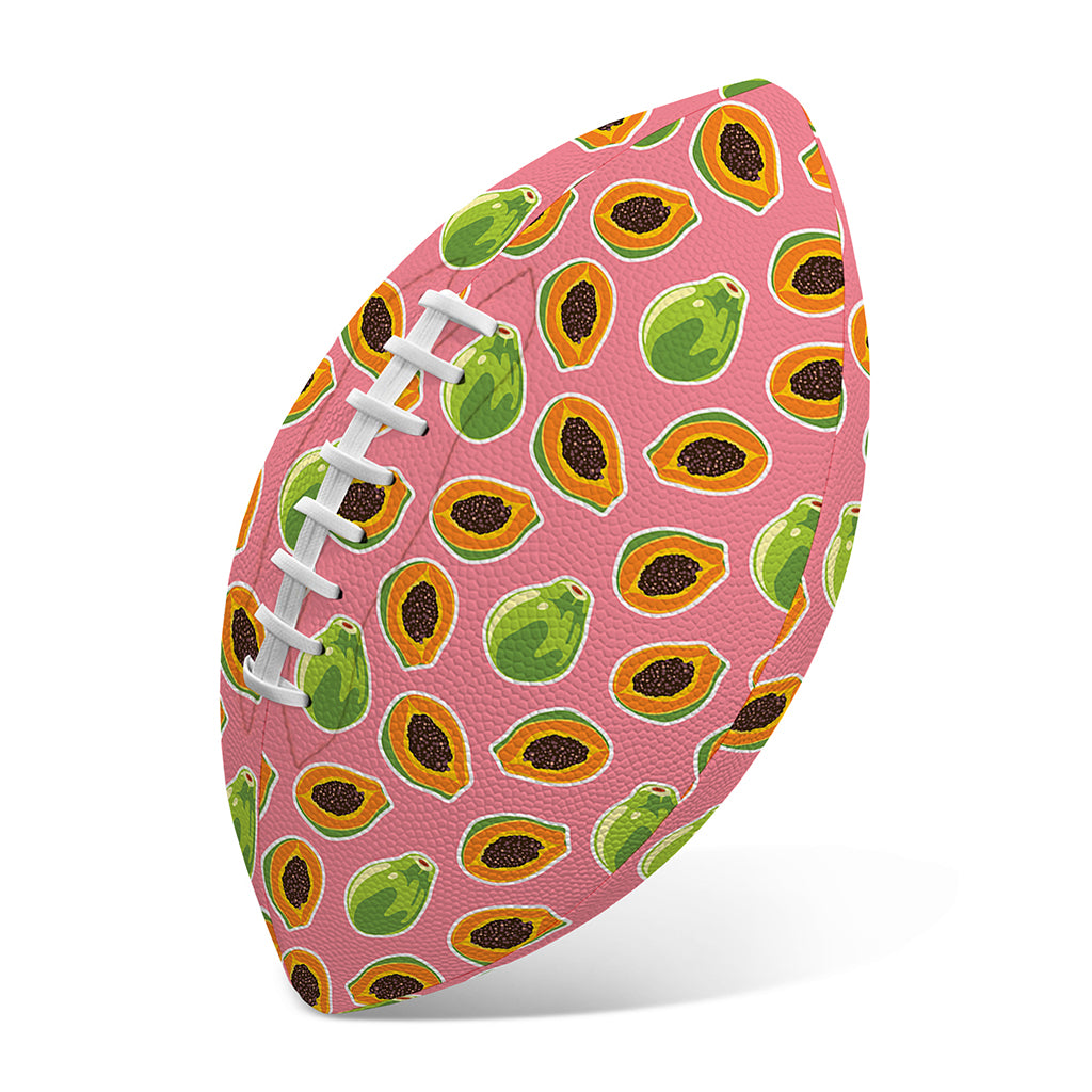 Cute Papaya Pattern Print Rugby Ball