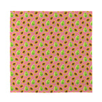 Cute Papaya Pattern Print Silk Bandana